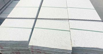 昆明芝麻白毛板，石材毛板