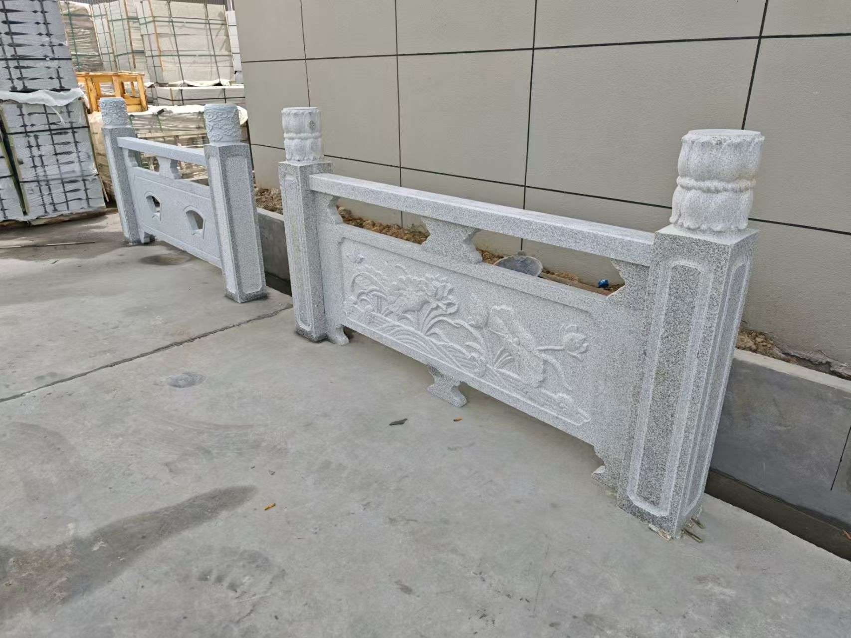 昆明芝麻白河道栏杆 石材栏杆